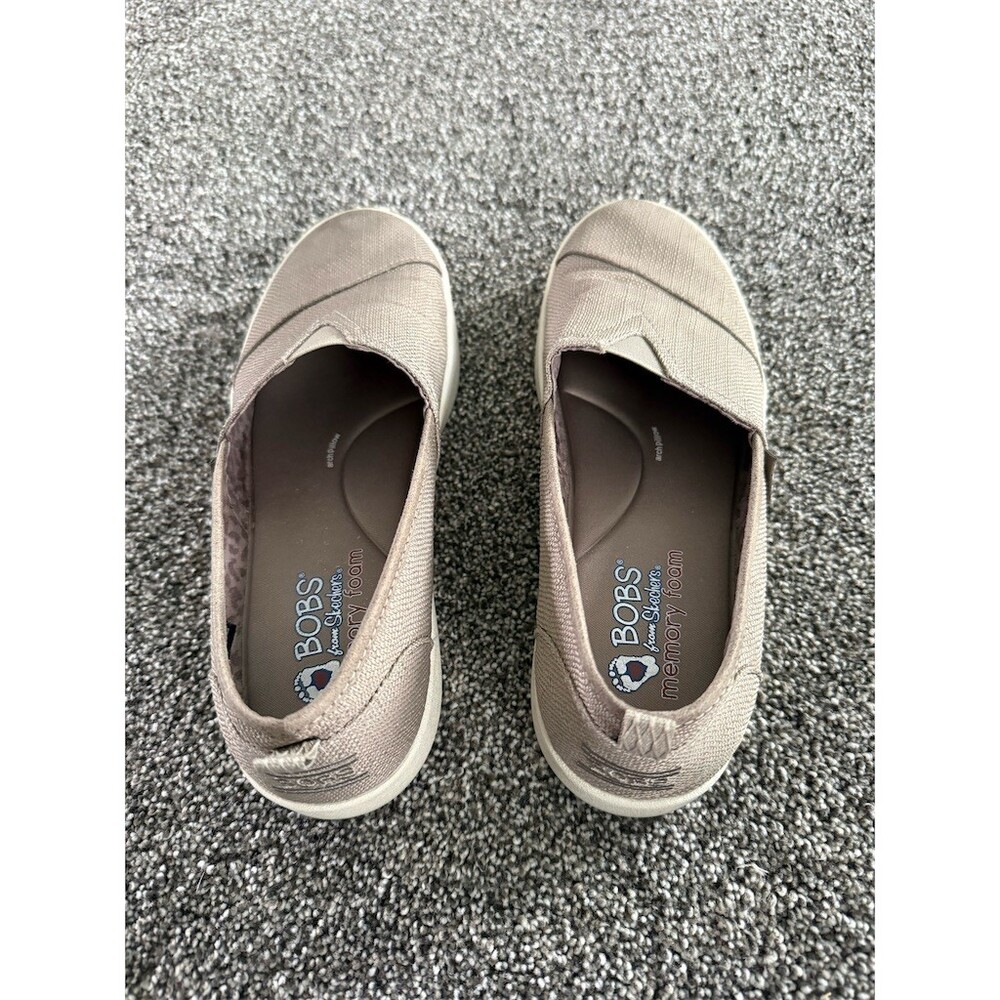 BOBS from Skechers Sneakers Womens 9.5 Taupe Memory Foam - Picture 3 of 6